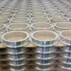 Rows of precision-machined sintered metal ring components produced through advanced powder metallurgy